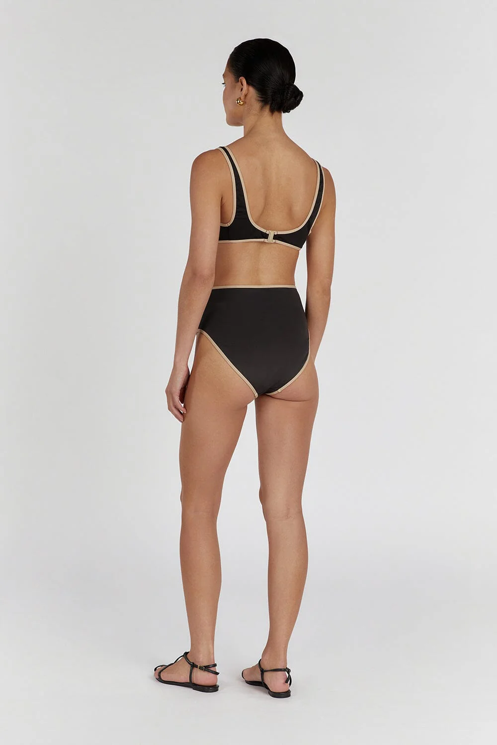 BAILEY BLACK CONTRAST WAIST BRIEF - Image 4
