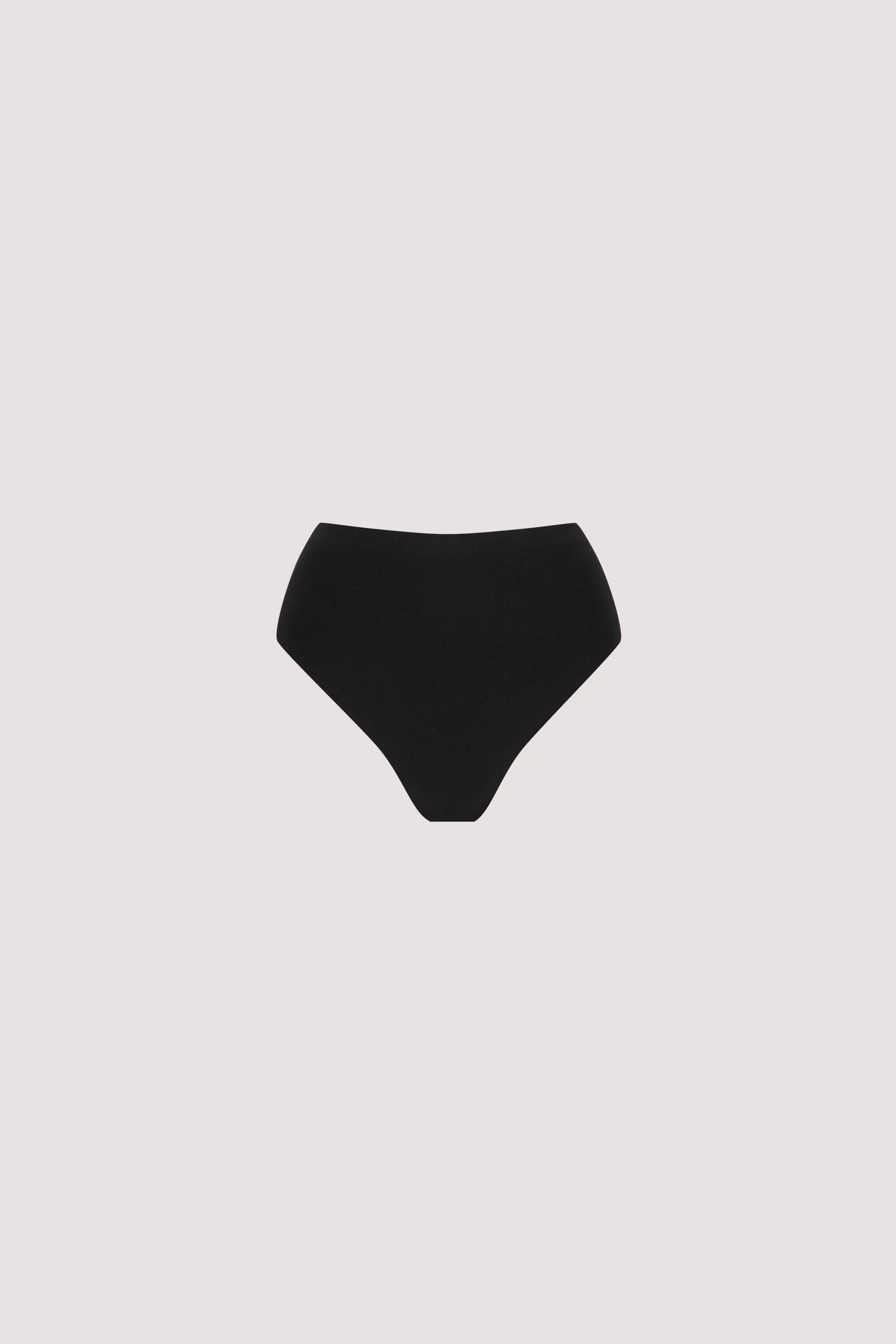 BASE BLACK HIGH WAIST BRIEF - Image 6