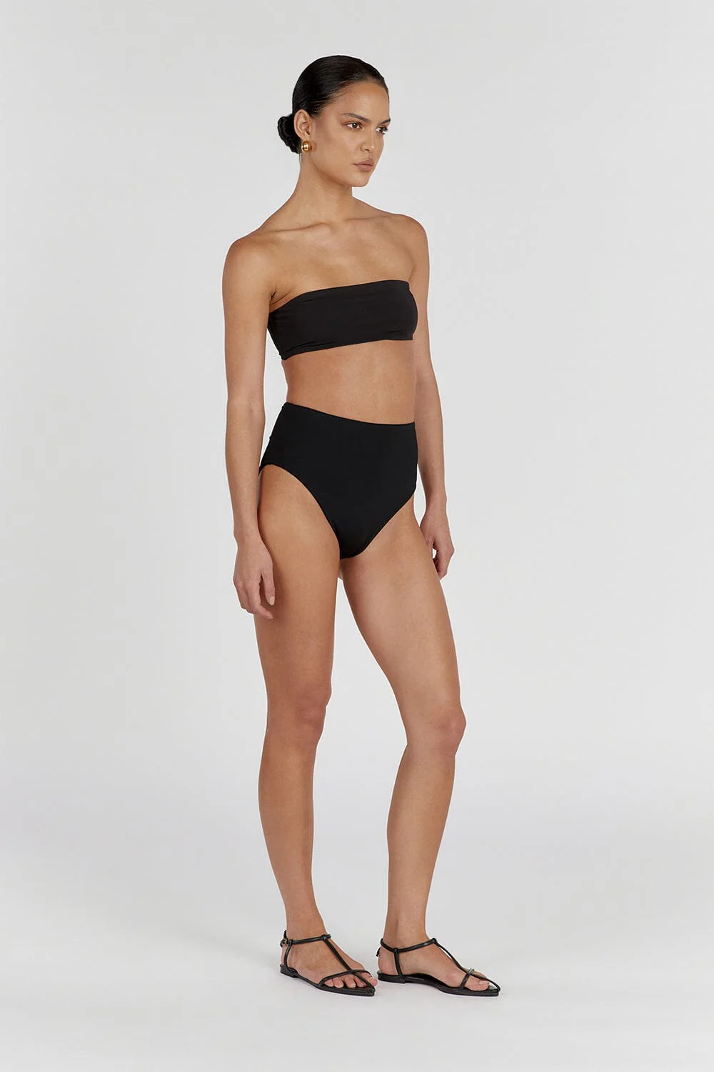 CALLIE BLACK BANDEAU TOP - Image 3