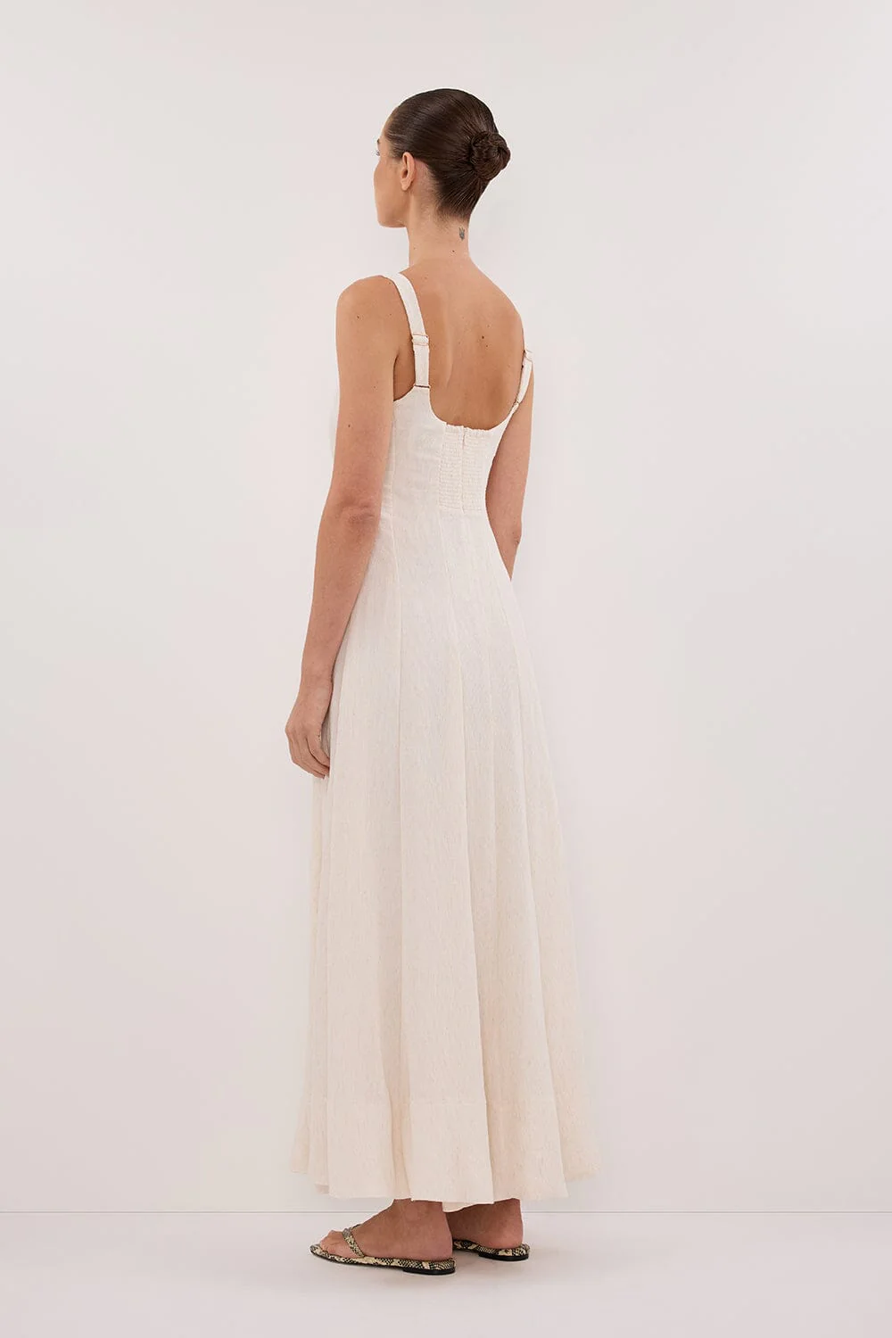 CANNE CREAM MIDI DRESS - Image 4