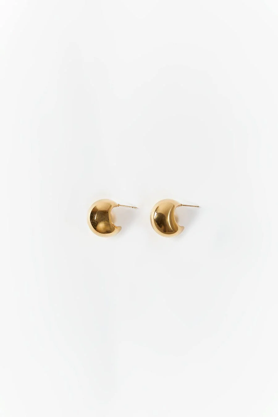 CENDRE BOBBI GOLD HOOP EARRINGS - Image 3