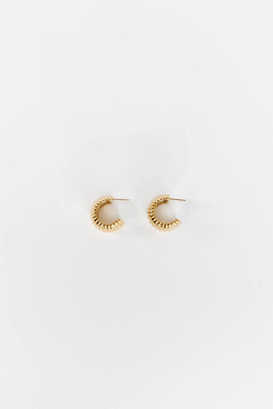 CENDRE FRANKIE GOLD HOOP EARRINGS - Image 3