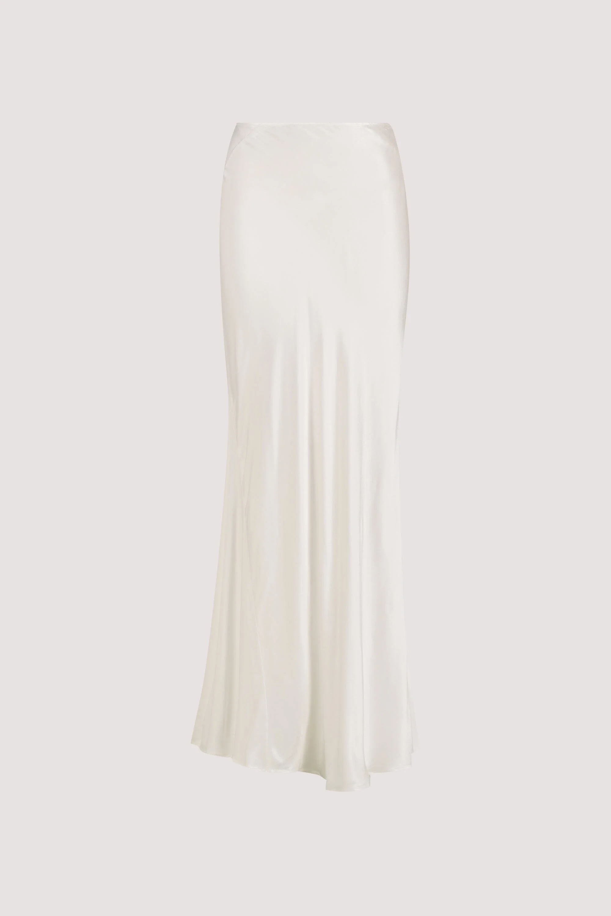 CHARLI WHITE SATIN MAXI SKIRT - Image 7