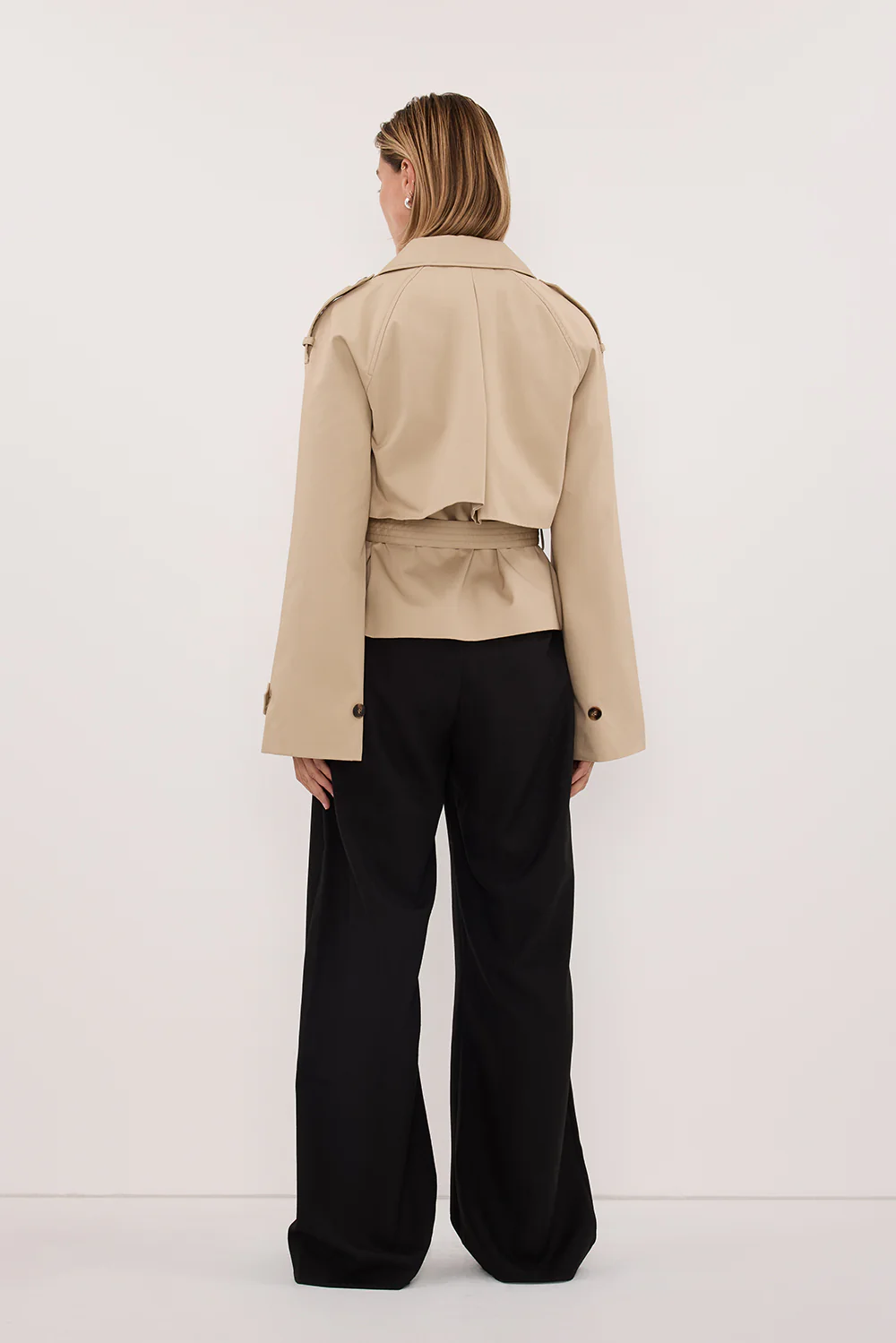 GABRIEL NATURAL CROPPED TRENCH COAT - Image 5