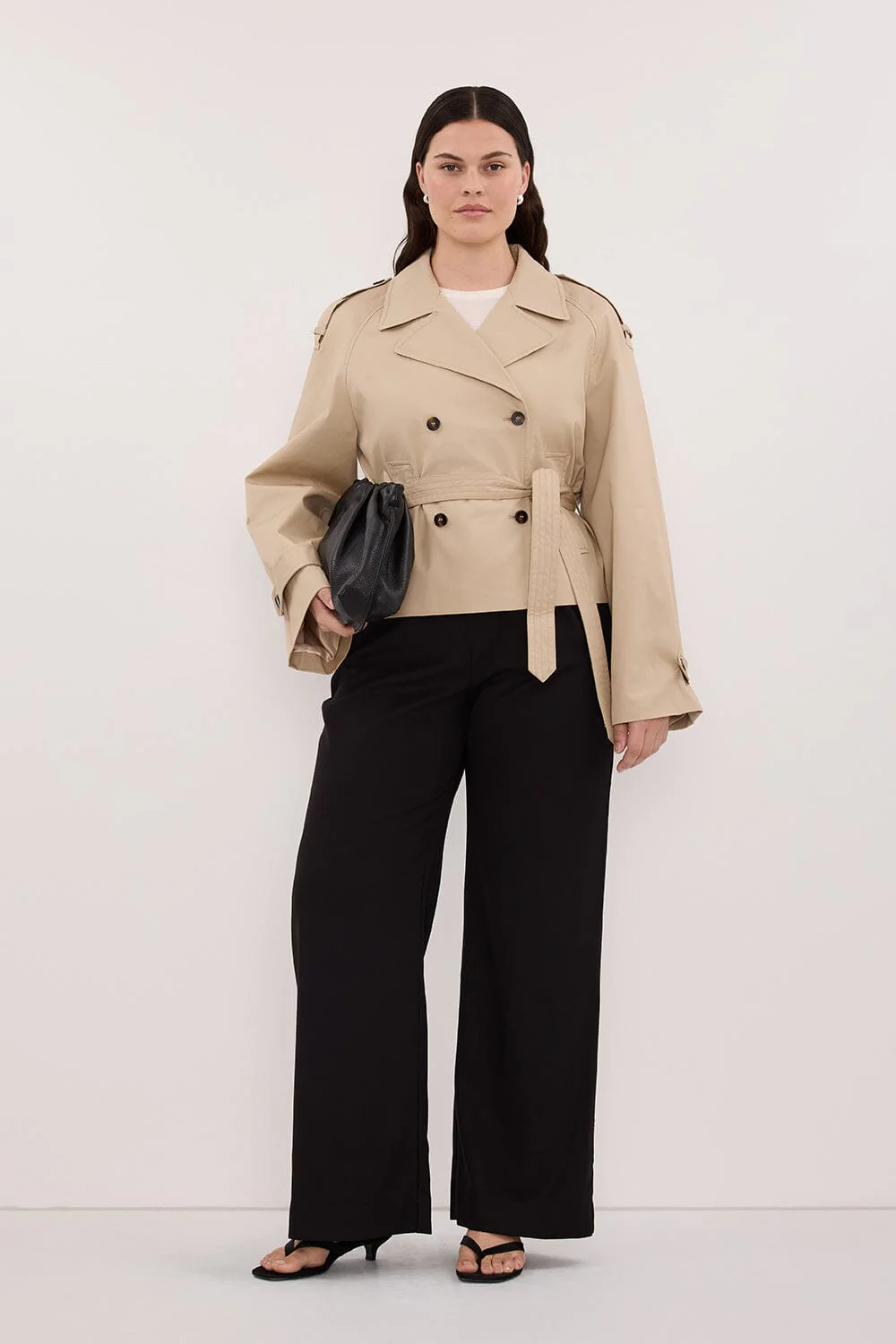 GABRIEL NATURAL CROPPED TRENCH COAT - Image 7