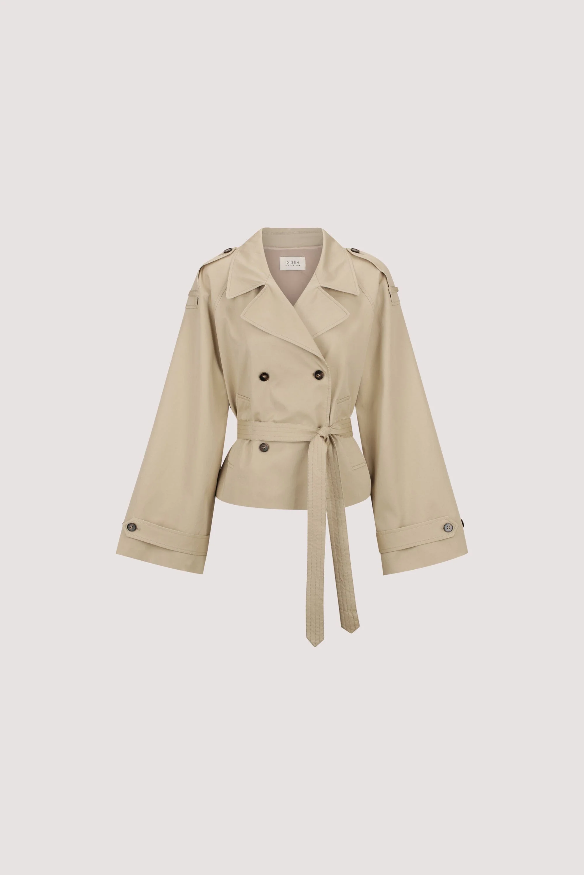 GABRIEL NATURAL CROPPED TRENCH COAT - Image 9