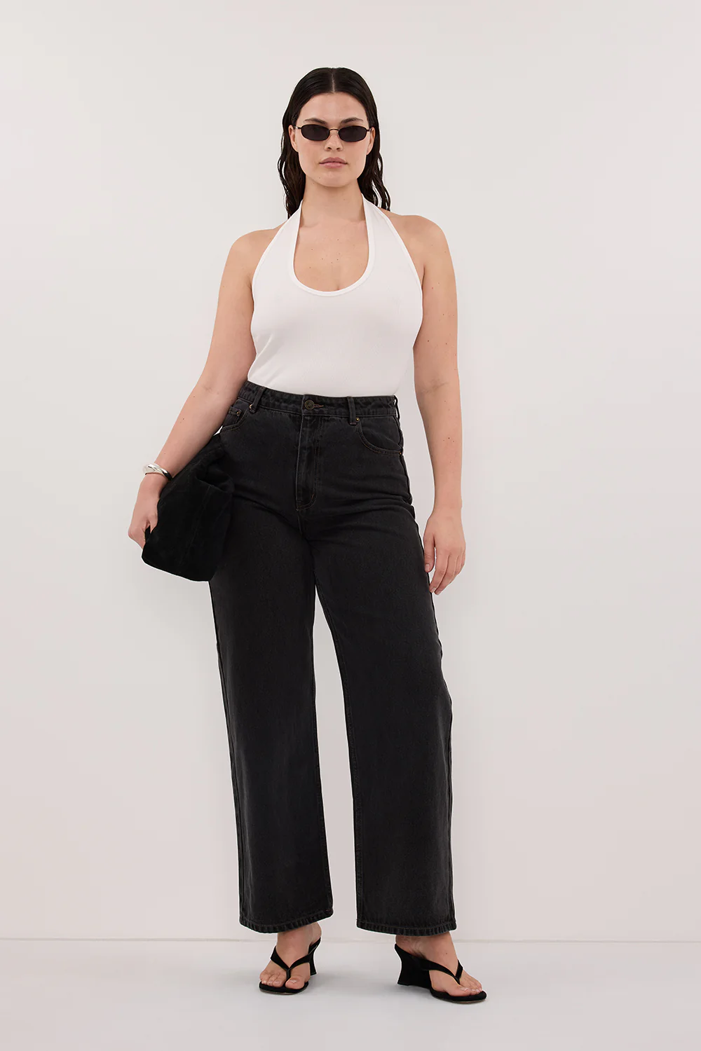 HARLAN OFF WHITE KNIT HALTER TOP - Image 6