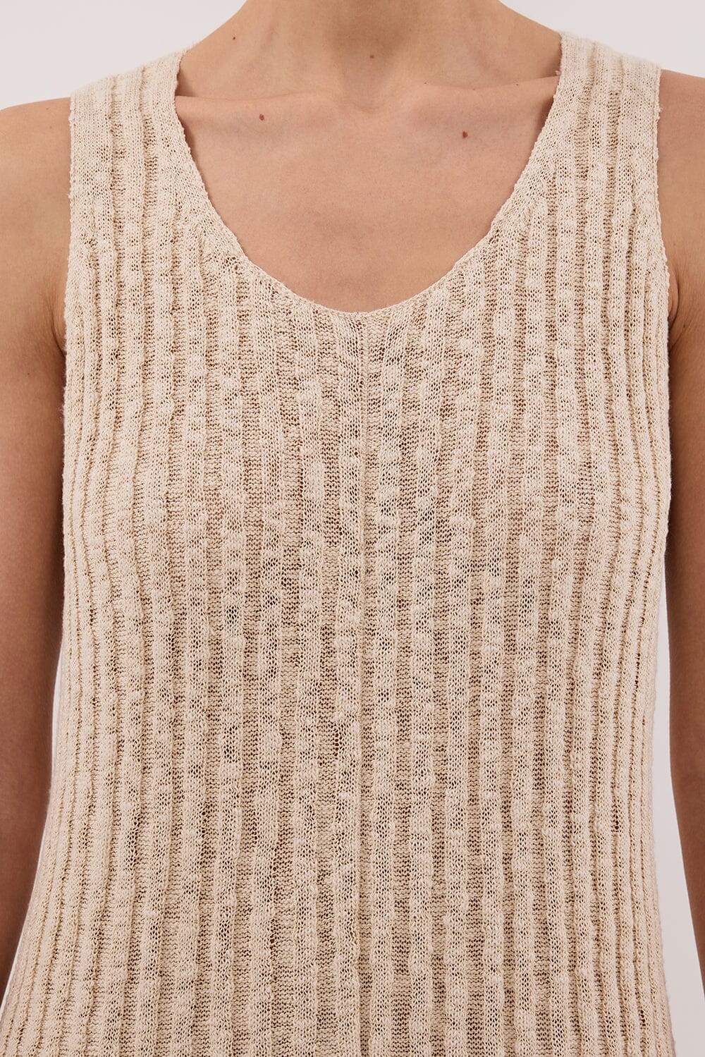 LEN NATURAL KNIT MAXI DRESS - Image 5