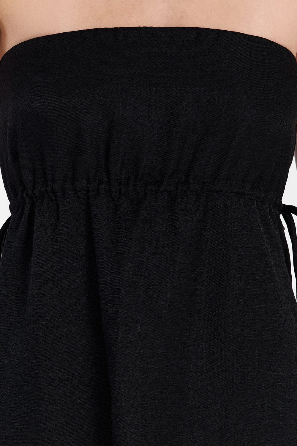 MEI BLACK LINEN BLEND TUNIC TOP - Image 5