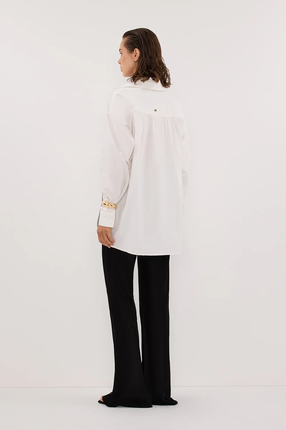 NIKKI BLACK SATIN BIAS PANT - Image 4