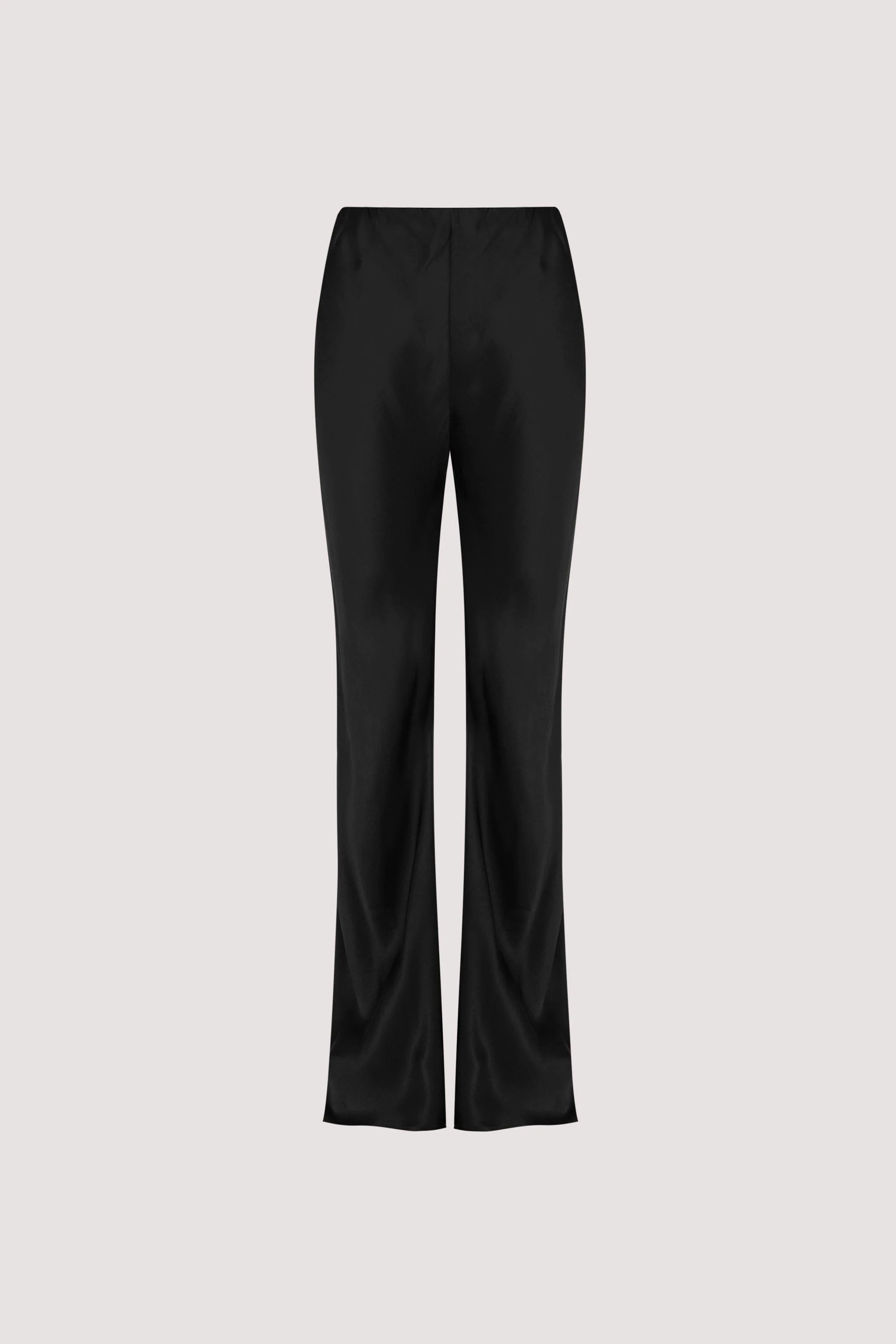 NIKKI BLACK SATIN BIAS PANT - Image 9