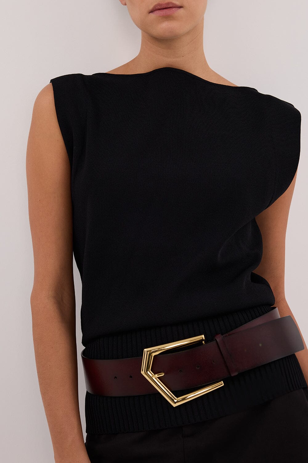 NOAH THE LABEL PLUM WIDE BELT - Image 4