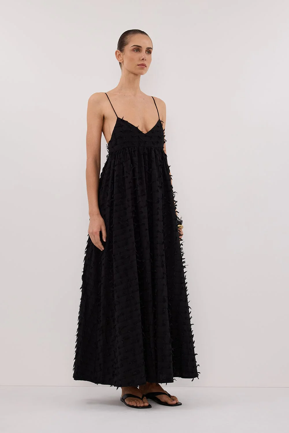 PALOMA BLACK BABYDOLL MIDI DRESS - Image 3