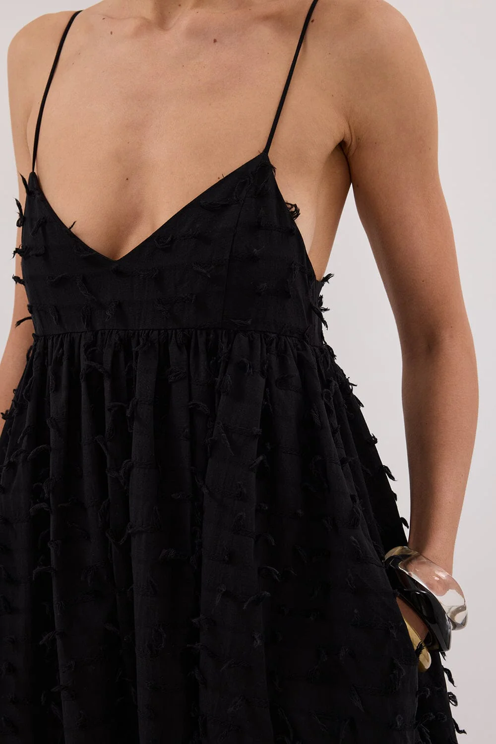 PALOMA BLACK BABYDOLL MIDI DRESS - Image 5