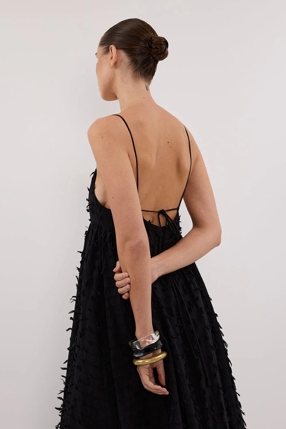 PALOMA BLACK BABYDOLL MIDI DRESS - Image 6