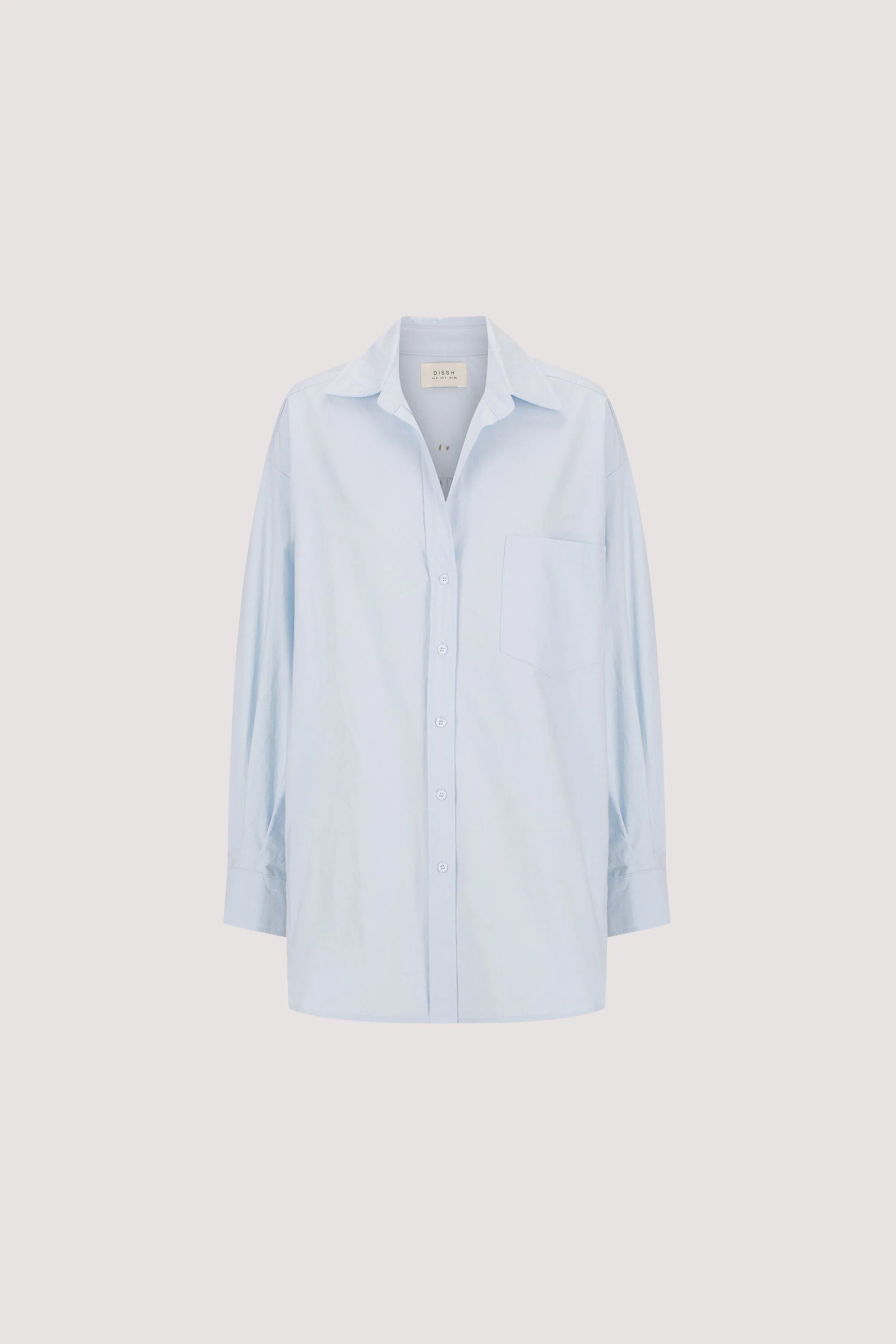 RHEA 2.0 ICE BLUE OVERSIZED COTTON SHIRT - Image 9