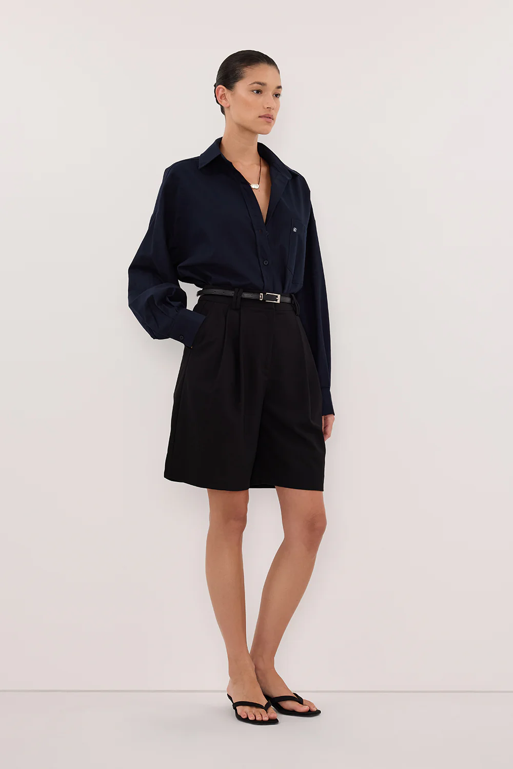 RHEA INK OVERSIZED COTTON SHIRT - Image 3