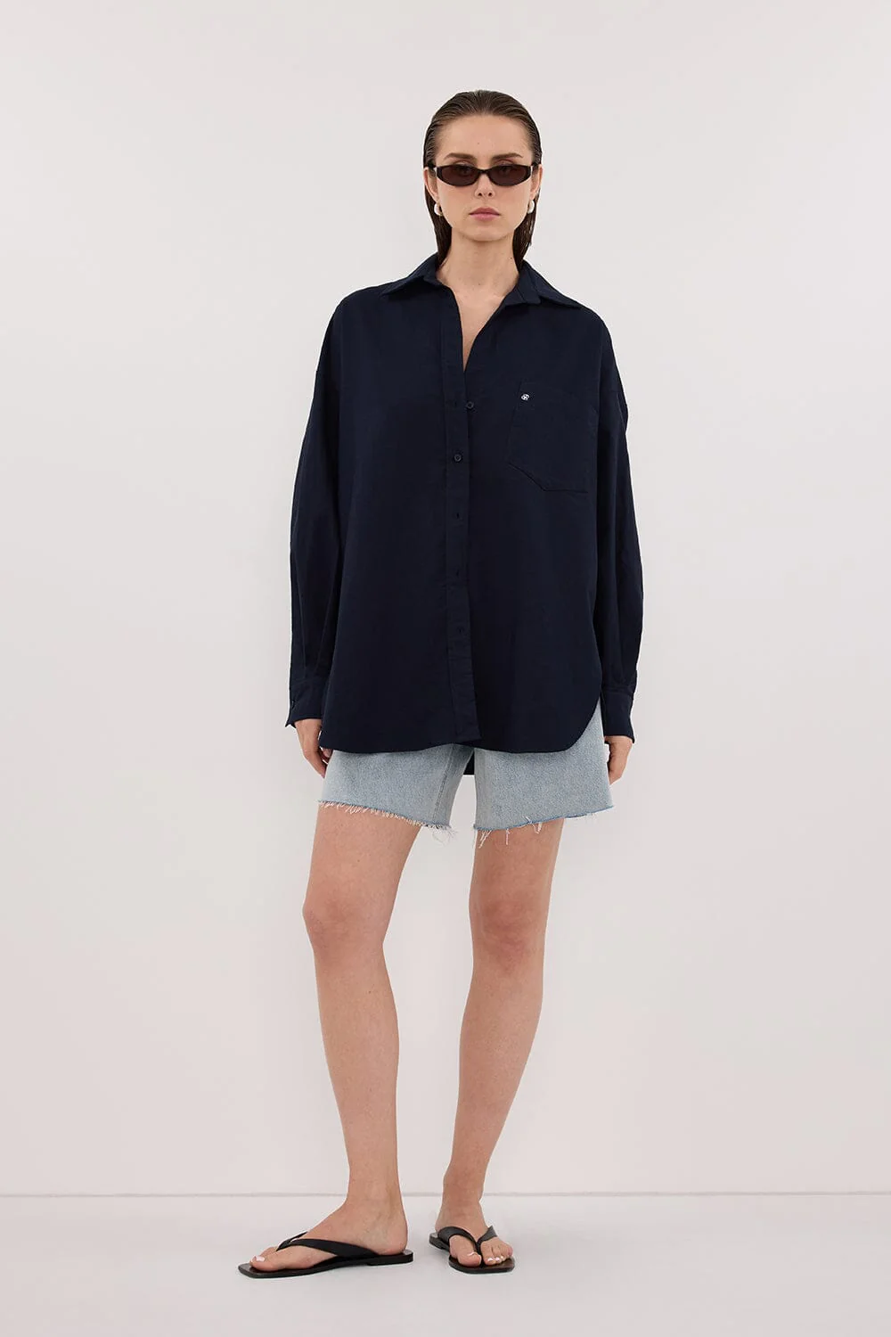 RHEA INK OVERSIZED COTTON SHIRT - Image 6