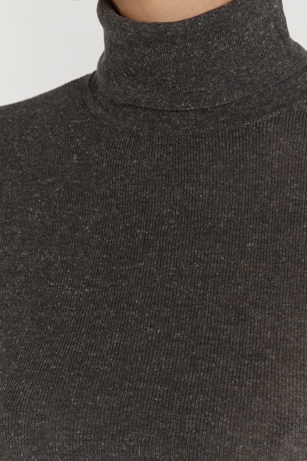 TANNER CHARCOAL KNIT CROP TOP - Image 6