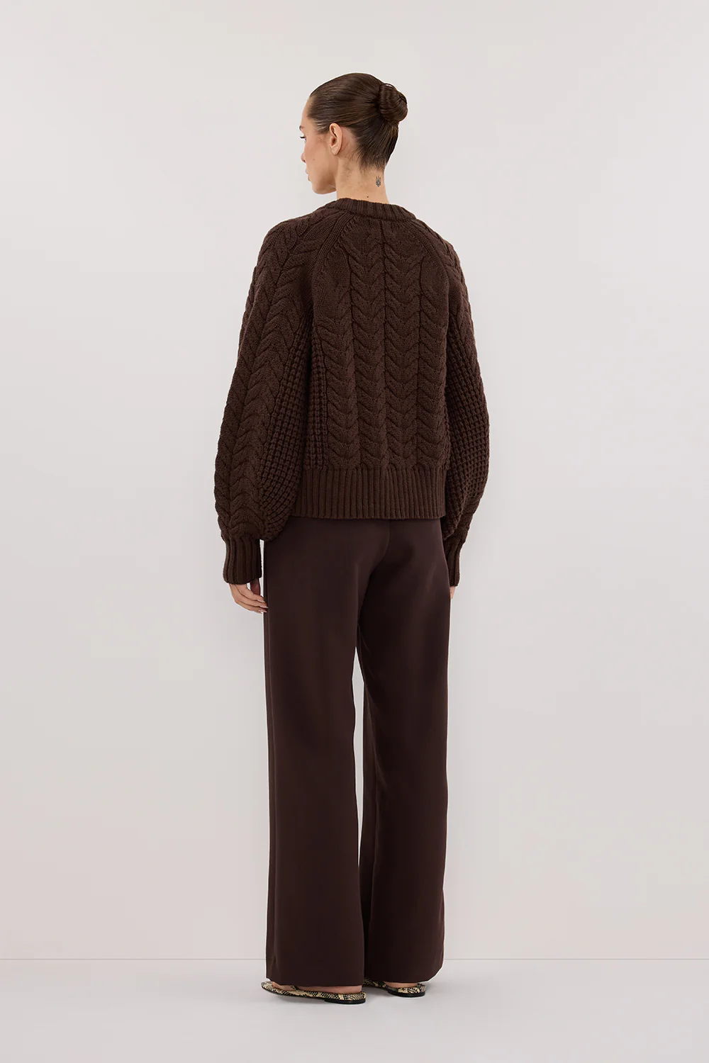TOM CHOC CABLE KNIT CARDIGAN - Image 4