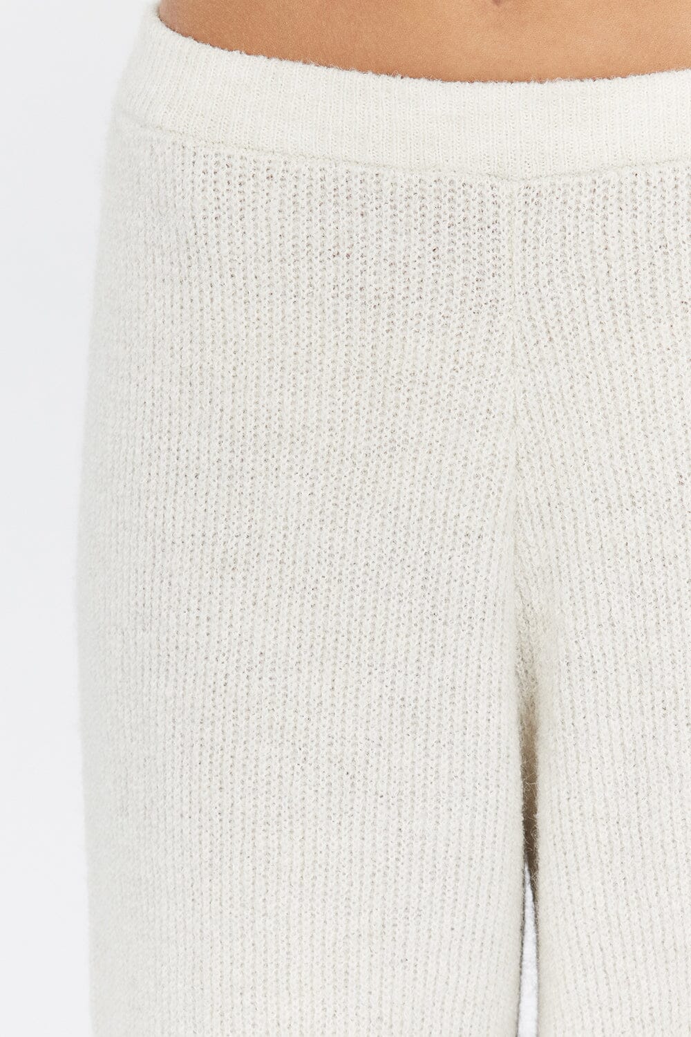 ZELIE CREAM MARLE KNIT PANT - Image 5